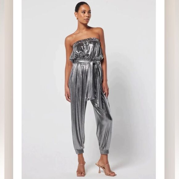 Elliatt Amayah Jumpsuit in Gunmetal NWT - Picture 1 of 16